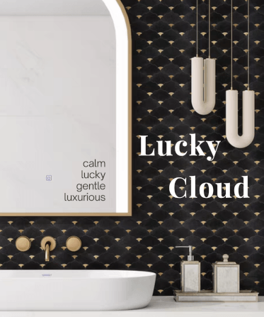โมเสคหินอ่อน TIMELESS TILES รุ่น LUCKY CLOUD 23.7X29.8 ซม. สีดำ JET BLACK_3